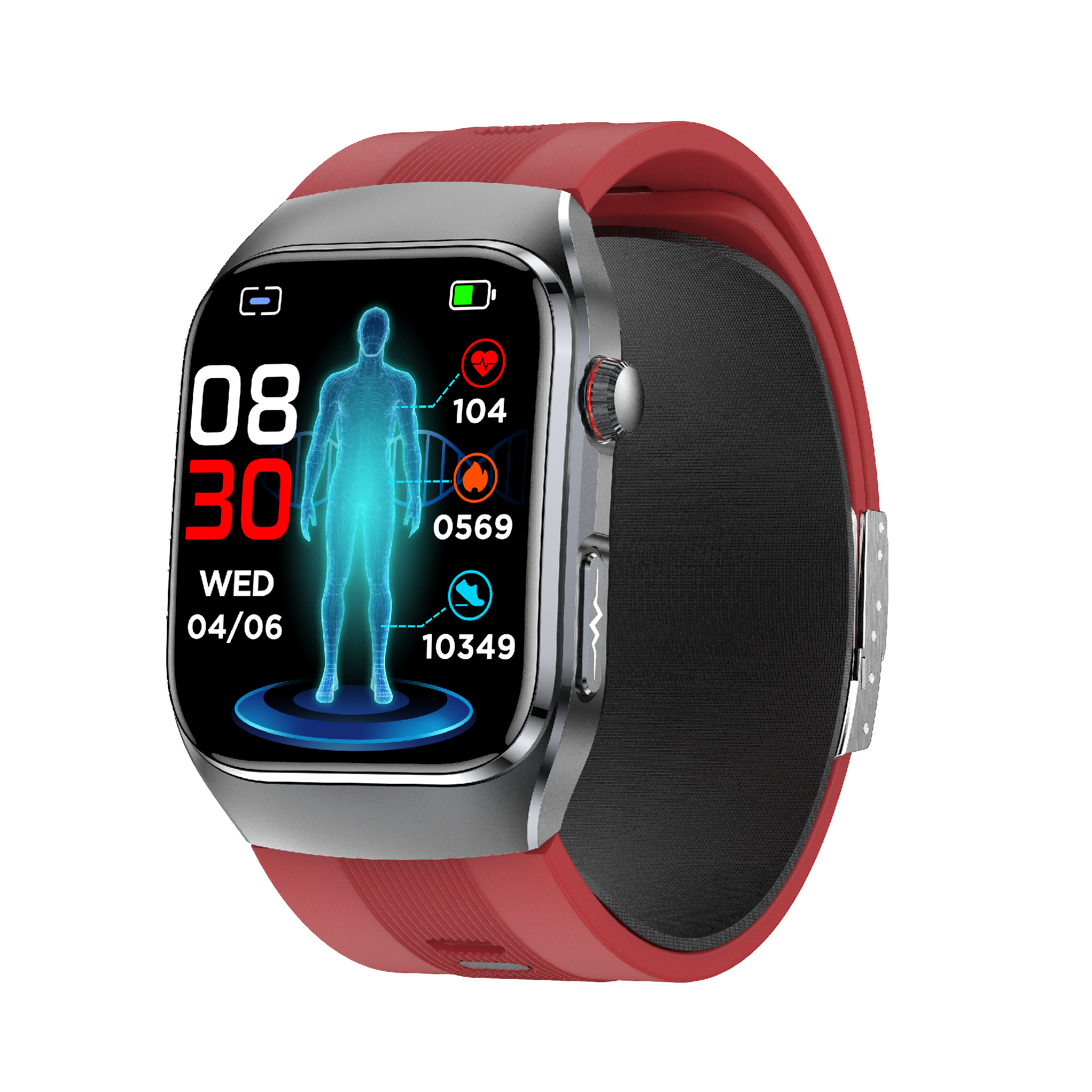 W9S Air-Pump Wellness Watch with ECG