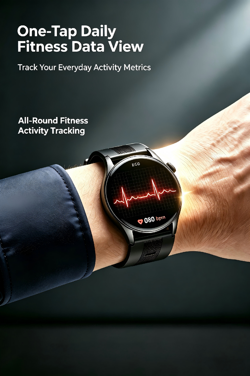 W9 Air-Pump Wellness Watch with ECG