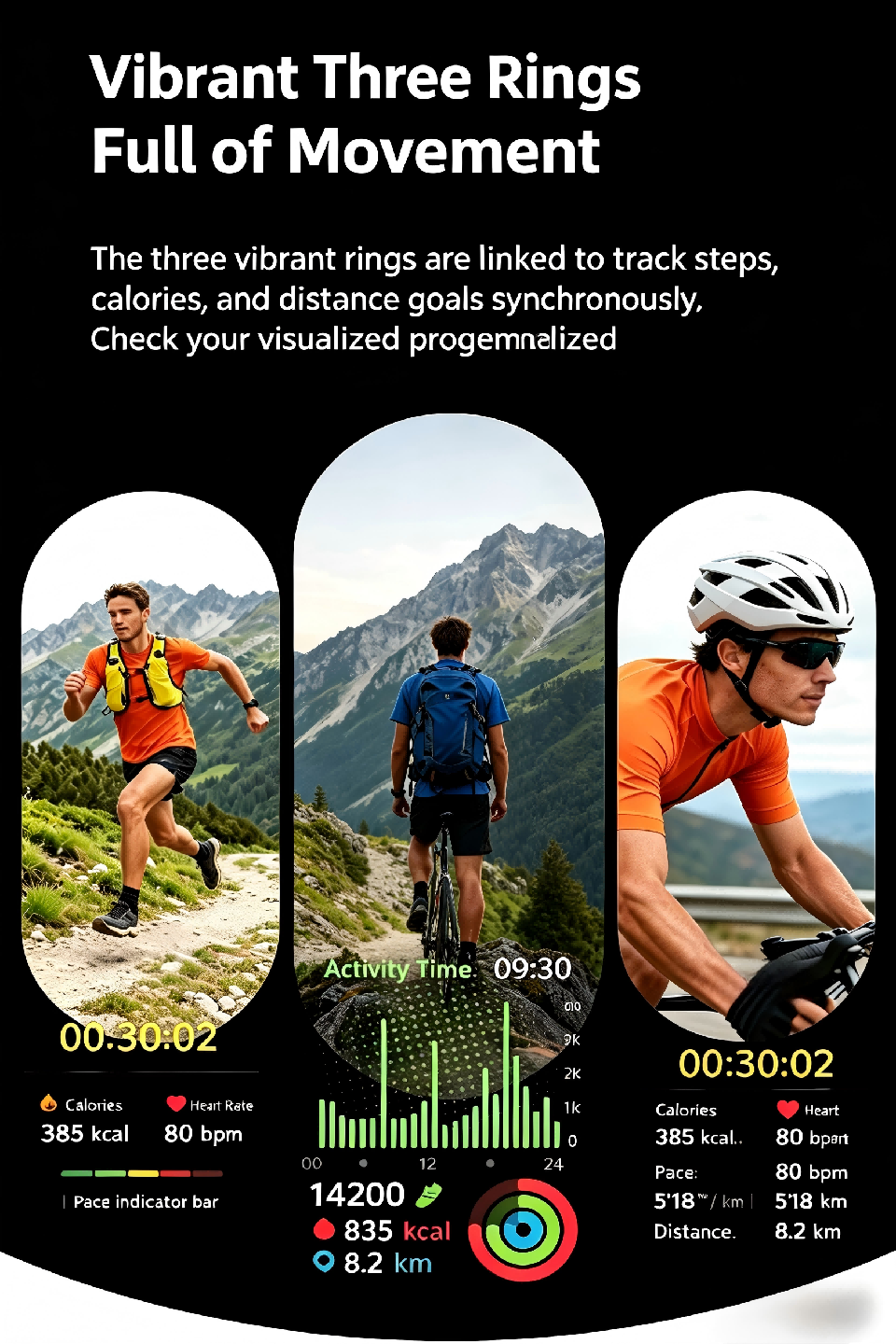 W9 Air-Pump Wellness Watch with ECG